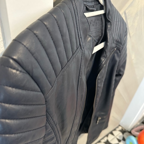 M.S.S.P Genuine Leather Bomber Jacket - Picture 4 of 5